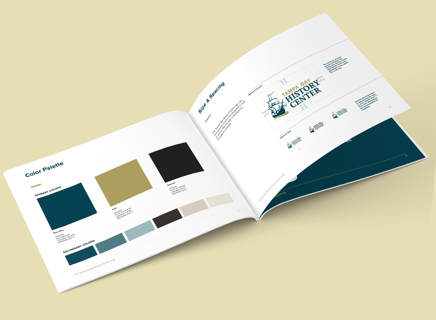 a photograph of branding guidelines.